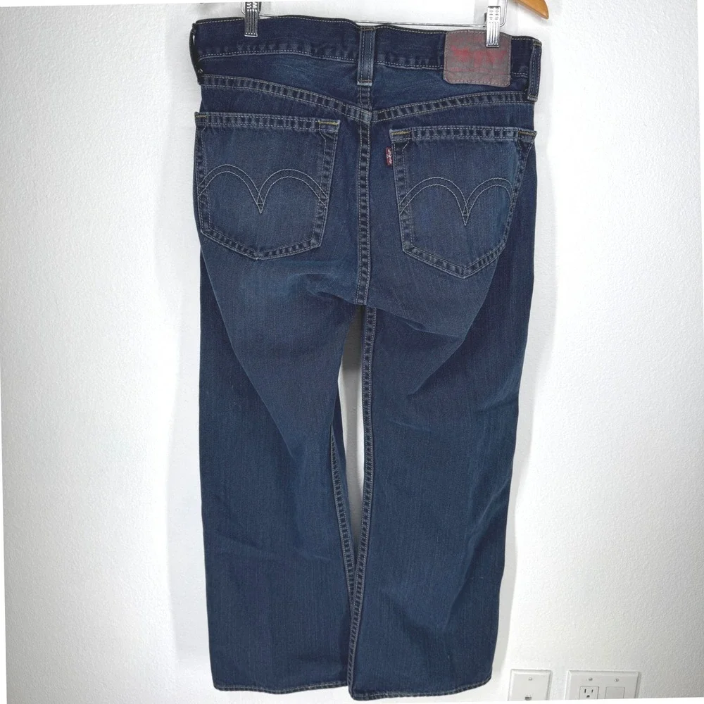 Levis Type 1 Real Loose‎ Jeans Mens 34x30 Dark Wash Baggy Wide Leg Denim Vintage
